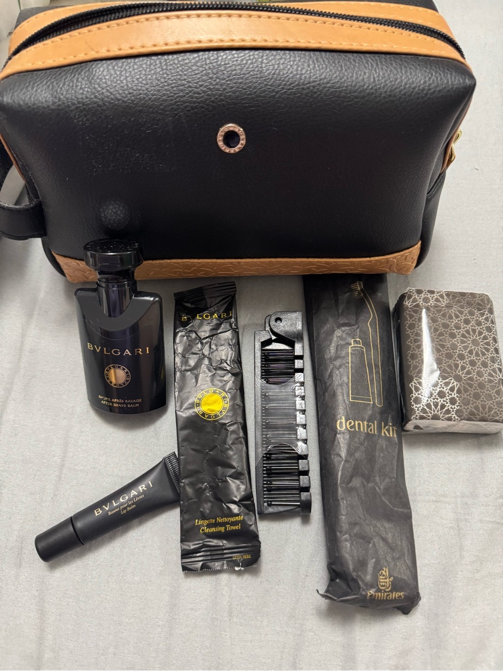 Bvlgari Emirates Travel Toiletries and Bag Kit